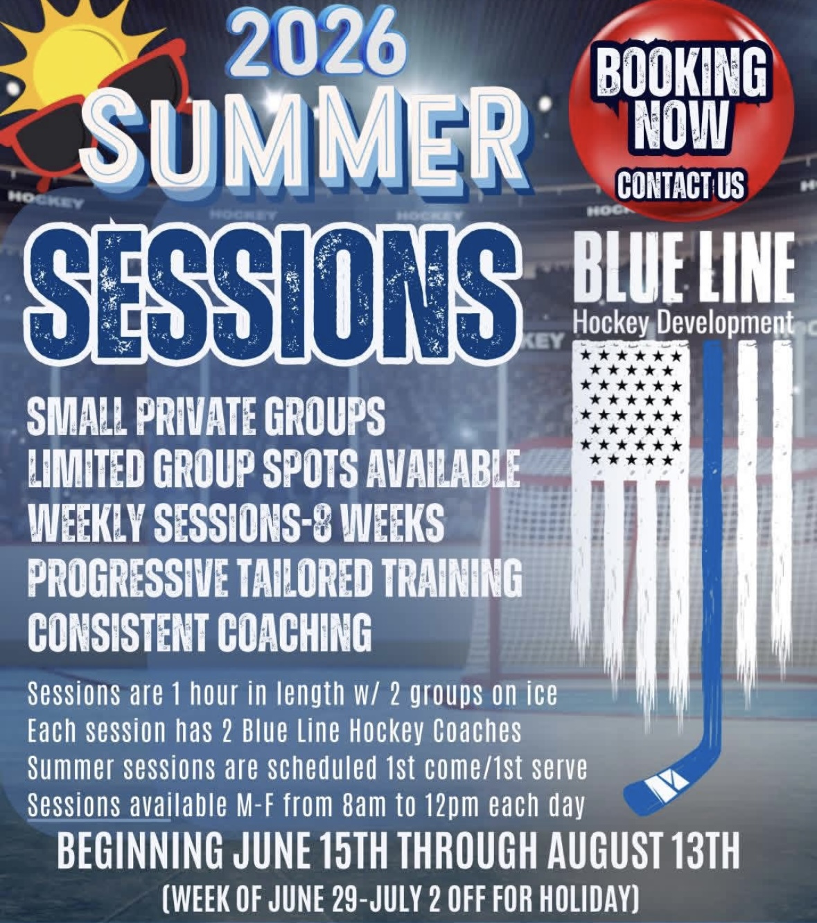 Blue Line Hockey Development Summer Small Group Training 2026 image