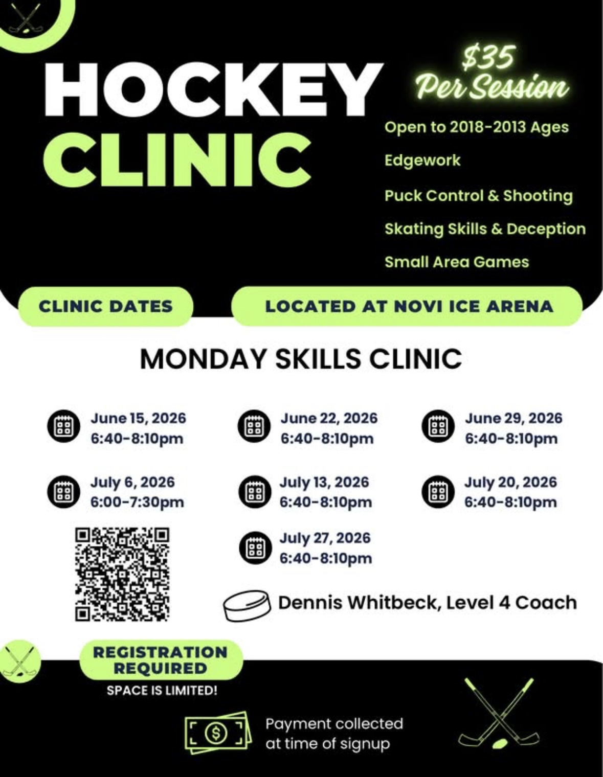 Monday Skills Clinic with Dennis Whitbeck image