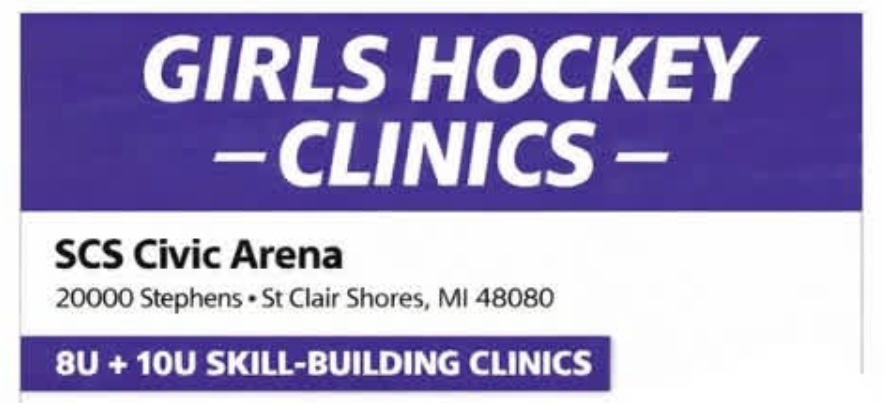 Girls Hockey 8U + 10U Skill-Building Clinics image