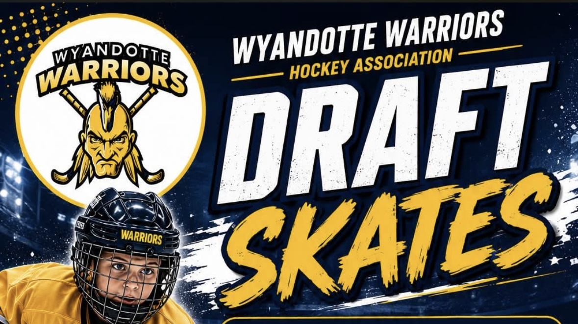 Wyandotte Warriors Draft Skates image